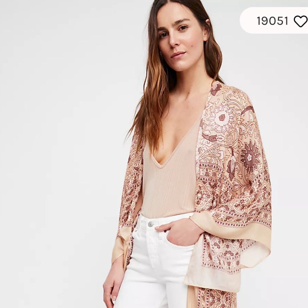 Free People Magic Dance Border Print Kimono